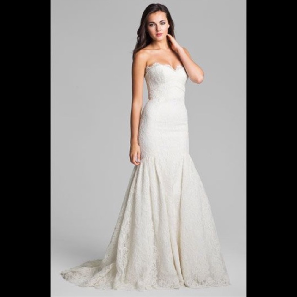 French Lace Fit and Flare Bridal Gown
